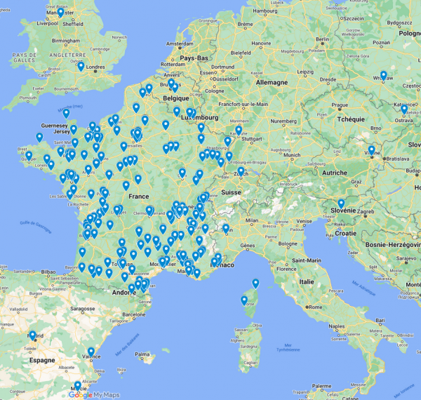 Ruler users map